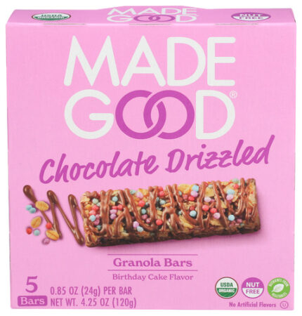 Madegood Bar Choc Drizzled Birthdy 4.20 Oz