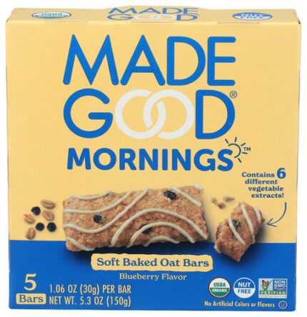 Madegood Bar Blueberry Morn 5.30 Oz