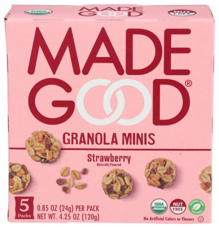 Madegood Granola Mini Strwbry Org 4.25 Oz