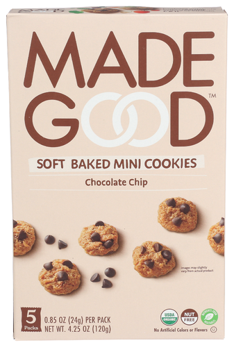 Madegood Cookie Mini Ch Chip 5Ct 4.25 Oz