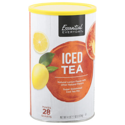 Essential Everyday, Sugar Sweetened Lemon Flavor Iced Tea Mix, Case Of 6, 66.1 Oz