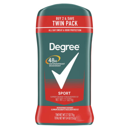Degree, Men Original Antiperspirant Deodorant Sport, Case Of 6, 5.4 Oz