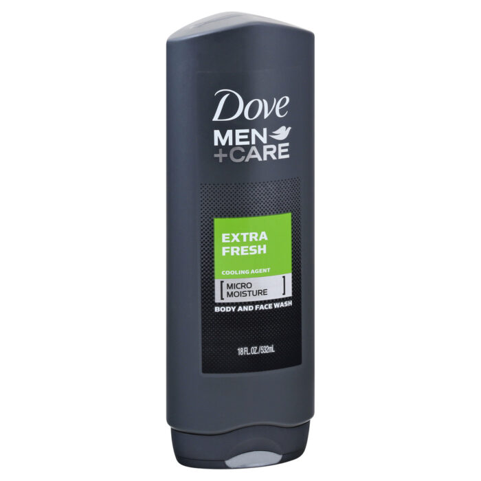 Dove, Body Wash And Face Wash Extra Fresh, Case Of 4, 18 Fl Oz - Image 1