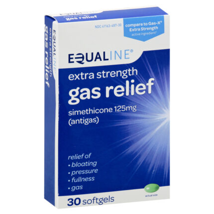 Equaline, Gas Relief Extra Strength Softgels, Case Of 6, 30 Ct