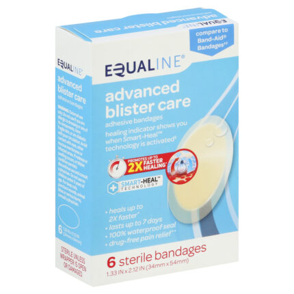 Equaline, Adhesive Bandages Advanced Blister Care, Case Of 6, 6 Ct