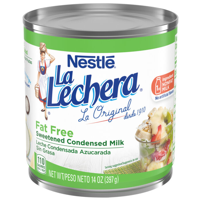 La Lechera, Nestle Fat-Free Sweetened Condensed Milk (English-Spanish), Case Of 24, 14 Oz - Image 1