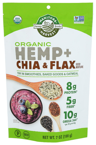 Manitoba Harvest Seeds Hemp Chia Flax Org 7 Oz