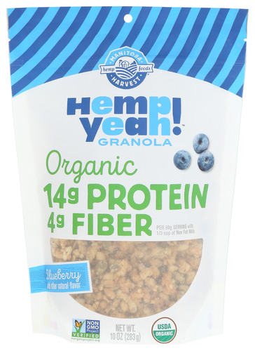 Manitoba Harvest Granola Hemp Blueberry 10 Oz