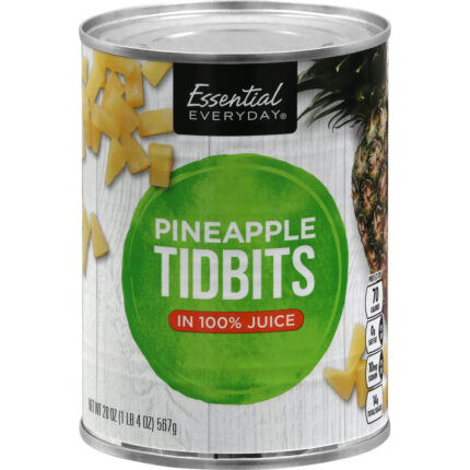 Essential Everyday, Pineapple Tidbits, Case Of 24, 20 Oz