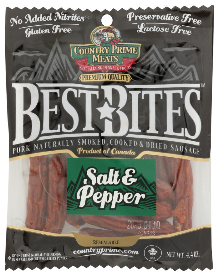 Country Prime M Meat Stick Slt And Peppr 4.40 Oz - Image 1