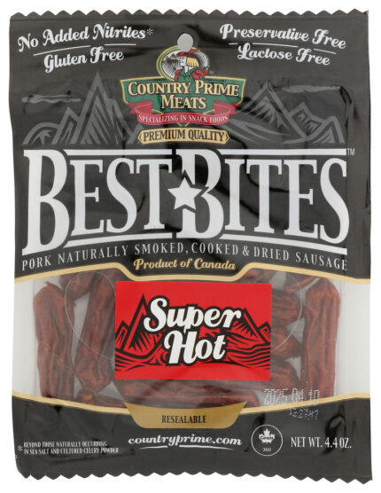 Country Prime M Bites Super Hot Gf 4.40 Oz