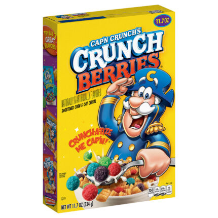 Quaker, Cap'N' Crunch Sweetened Corn And Oat Cereal Naturally And Artificially Flavored, Case Of 14, 11.7 Oz