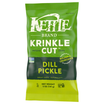 Kettle Krinkle Chips,Dill Pickle 5 Oz