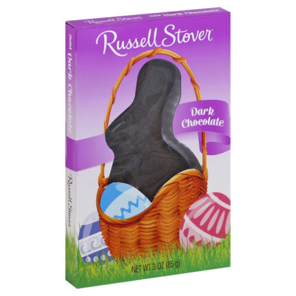 Russell Stover, Chocolate Dark Easter Bunny, Case Of 12, 3 Oz