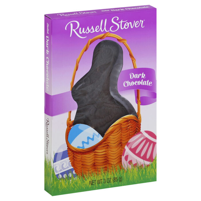 Russell Stover, Chocolate Dark Easter Bunny, Case Of 12, 3 Oz - Image 1
