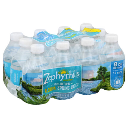 Zephyrhills Water, Water, Case Of 4, 12/8 Fl Oz