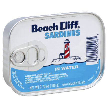 Beach Cliff, Sardines, Case Of 12, 3.75 Oz