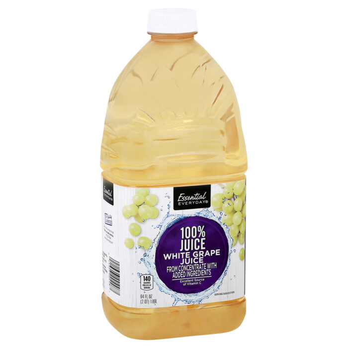 Essential Everyday, Juice White Grape 100% Juice From Concentrate, Case Of 8, 64 Fl Oz - Image 1