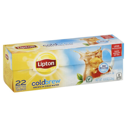 Lipton, Cold Brew Iced Tea, Case Of 6, 4.8 Oz