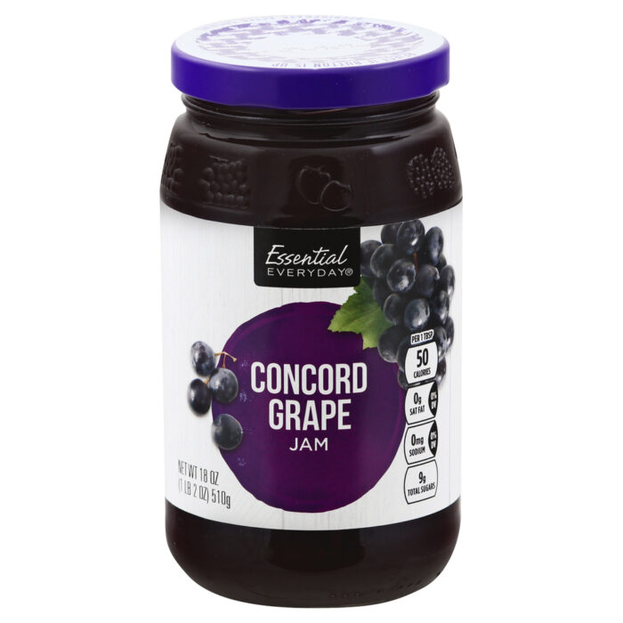 Essential Everyday, Concord Grape Jam, Case Of 12, 18 Oz - Image 1