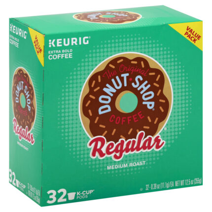 Donut Shop, The Original Regular Single Serve K Cup Pods Medium Roast Coffee Pods B0798F3Mpv, Case Of 4, 12.5 Oz