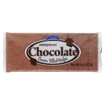 Pampa, Chocolate Cream Filled Wafer, Case Of 12, 8 Oz