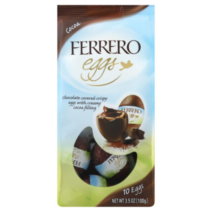 Ferrero Rocher, Chocolate Covered Crispy Eggs, Case Of 10, 3.5 Oz