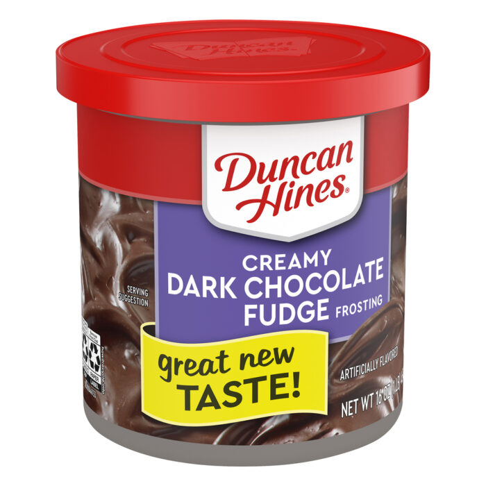 Duncan Hines, Creamy Dark Chocolate Fudge Frosting, Case Of 8, 16 Oz - Image 1