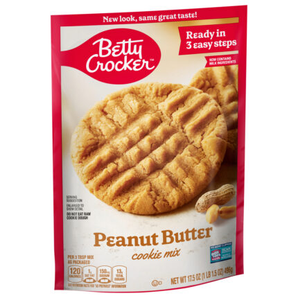 Betty Crocker, Peanut Butter Cookie Mix, Case Of 12, 17.5 Oz