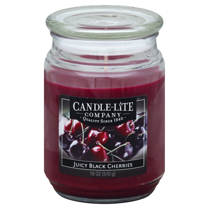 Candle-Lite, Jar Candle Juicy Black Cherries, Case Of 4, 18 Oz - Image 1