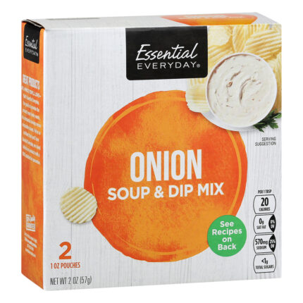 Essential Everyday, Onion Soup & Dip Mix, Case Of 24, 2 Oz