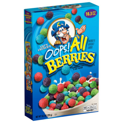 Quaker, Oops! All Berries Sweetened Corn And Oat Cereal, Case Of 14, 10.3 Oz