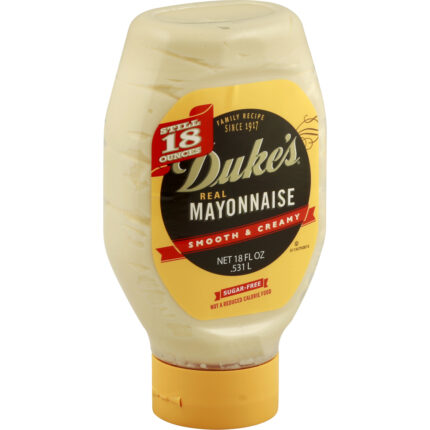 Duke'S, Real Mayonnaise Smooth And Creamy Sugar Free, Case Of 12, 18 Oz