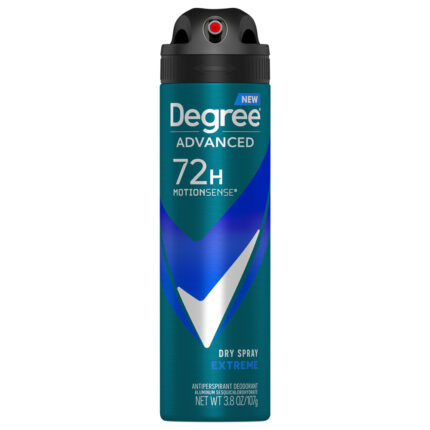 Degree, Men Advanced Antiperspirant Deodorant Dry Spray Extreme, Case Of 3, 3.8 Oz