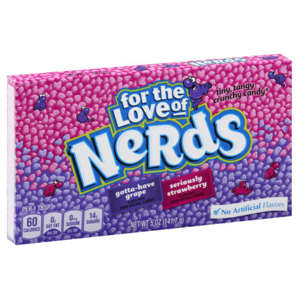 Nerds, Crunchy Candy Strawberry Grape Strawberry Grape, Case Of 12, 5 Oz