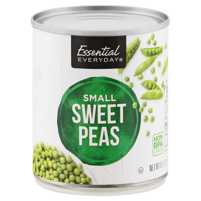 Essential Everyday, Small Sweet Peas, Case Of 12, 8.5 Oz - Image 1