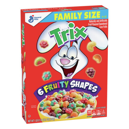 General Mills, Family Size: 6 Fruity Shapes: Sweetened Corn Puffs, Case Of 14, 16.1 Oz