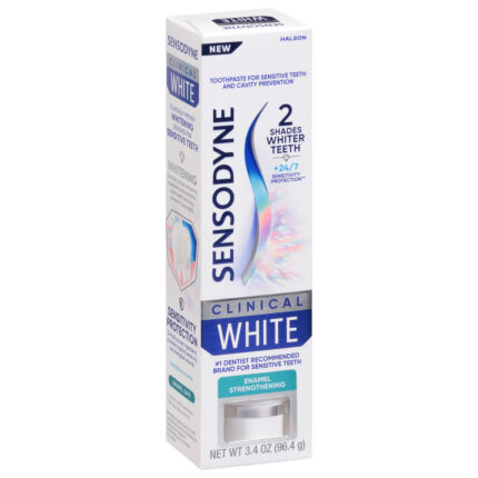 Sensodyne, Clinical White Enamel Strengthening Toothpaste, Case Of 6, 3.4 Oz