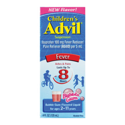 Advil 4 Oz Childern Suspension Bubble Gum