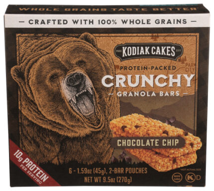Kodiak Bar Granola Choc Chip 9.50 Oz