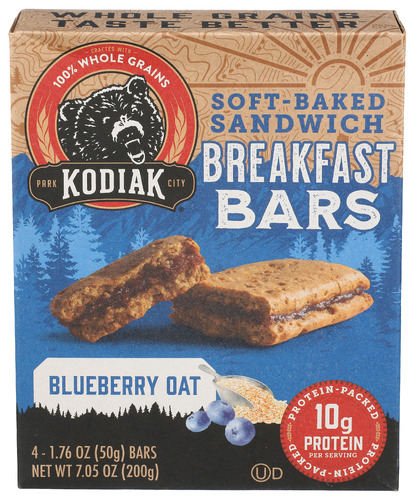 Kodiak Bar Brkfst Blueberry Oat 7.05 Oz