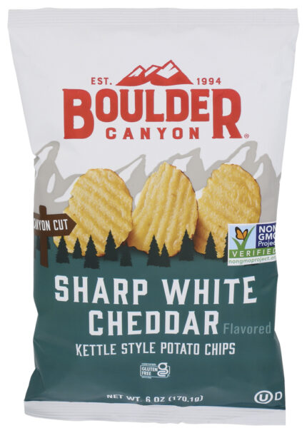 Boulder Canyon Chip Kettle Shrp Wht Chdr 6 Oz