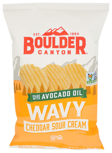 Boulder Canyon Chips Wavy Chdr Sour Crm 5.50 Oz