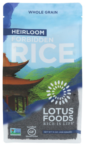 Lotus Foods Rice Forbidden Black Org 15 Oz