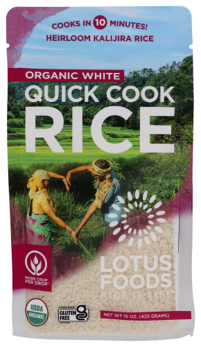 Lotus Foods Rice White Quick Cook Org 15 Oz