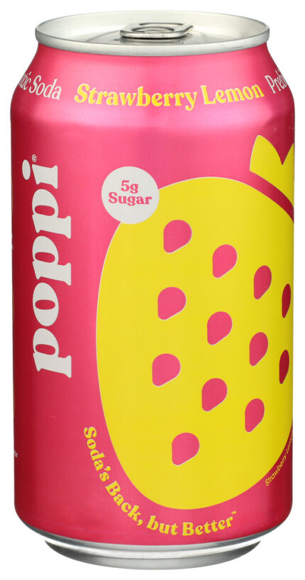 Poppi Soda Prbtc Strwbry Lmn 12 Fo