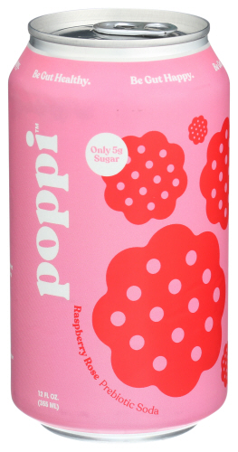 Poppi Soda Prbtc Rspbry Rose 12 Fo