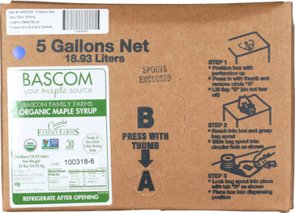 Coombs Family Farms Syrup Mpl Drk St Tst Org 5 Ga
