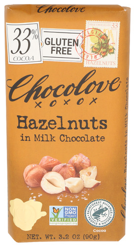 Chocolove Choc Bar Mlk Hazlnt 3.20 Oz