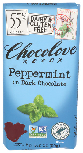 Chocolove Choc Bar Drk Choc Pprmnt 3.20 Oz
